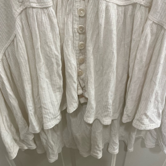 Free People Set to stun white tunic top XS - Picture 8 of 14